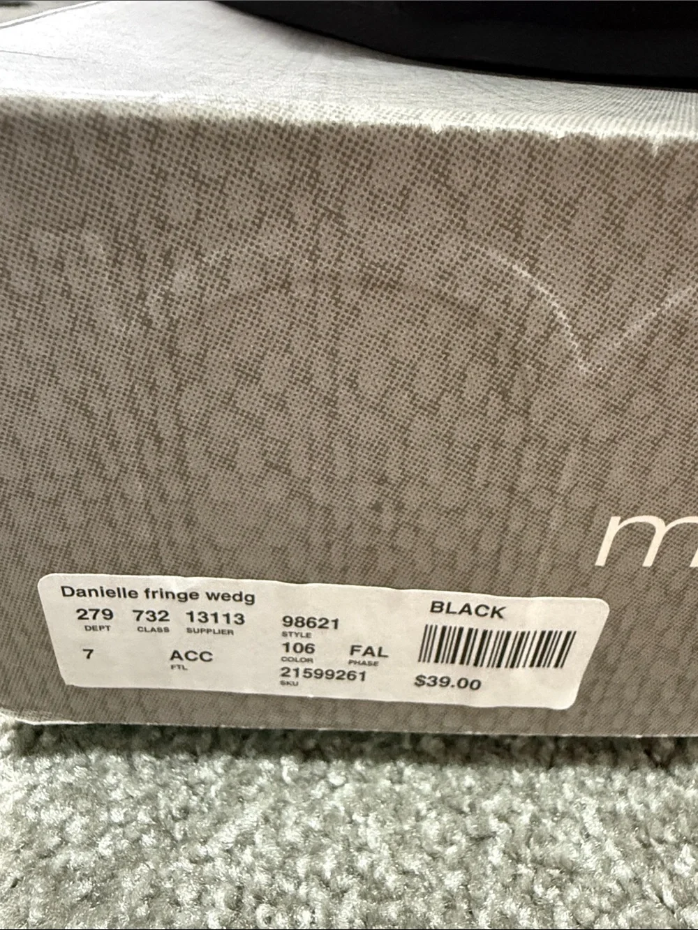 Maurices Black Fringe Wedge Moccasin Ankle Boots